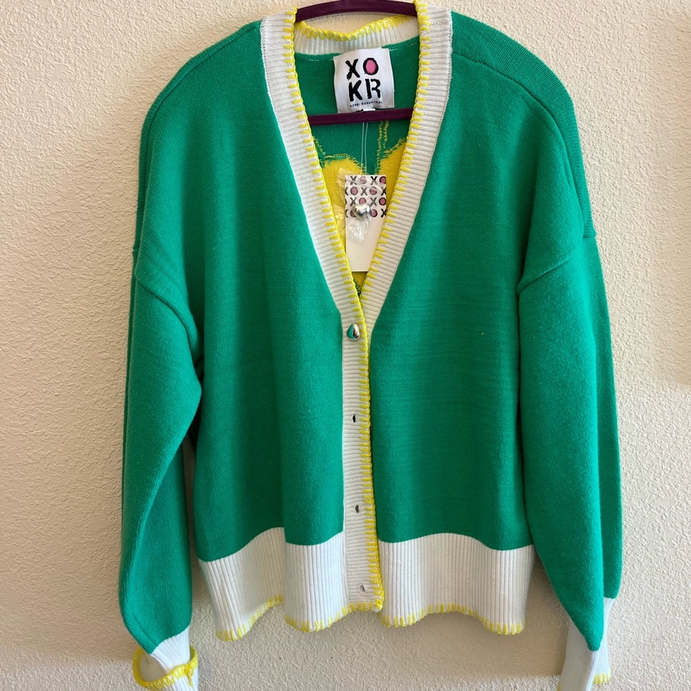 Kerri Rosenthal XOKR Sunshine Sweater XL runs small. Big medium in my opinion - Picture 2 of 9